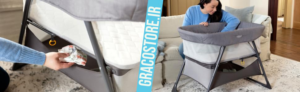 تخت کنار مادر گراکو مدل Side-By-Side Pearl,تخت کنار مادر گراکو مدل Side-By-Side,تخت کنار مادر گراکو,تخت کنار مادر