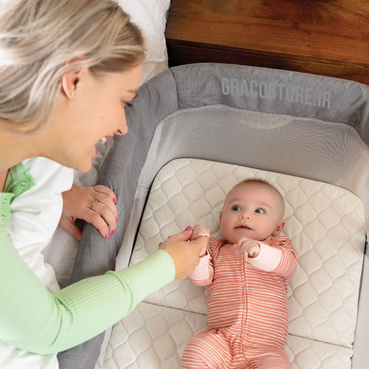 تخت کنار مادر گراکو مدل Side-By-Side Pearl