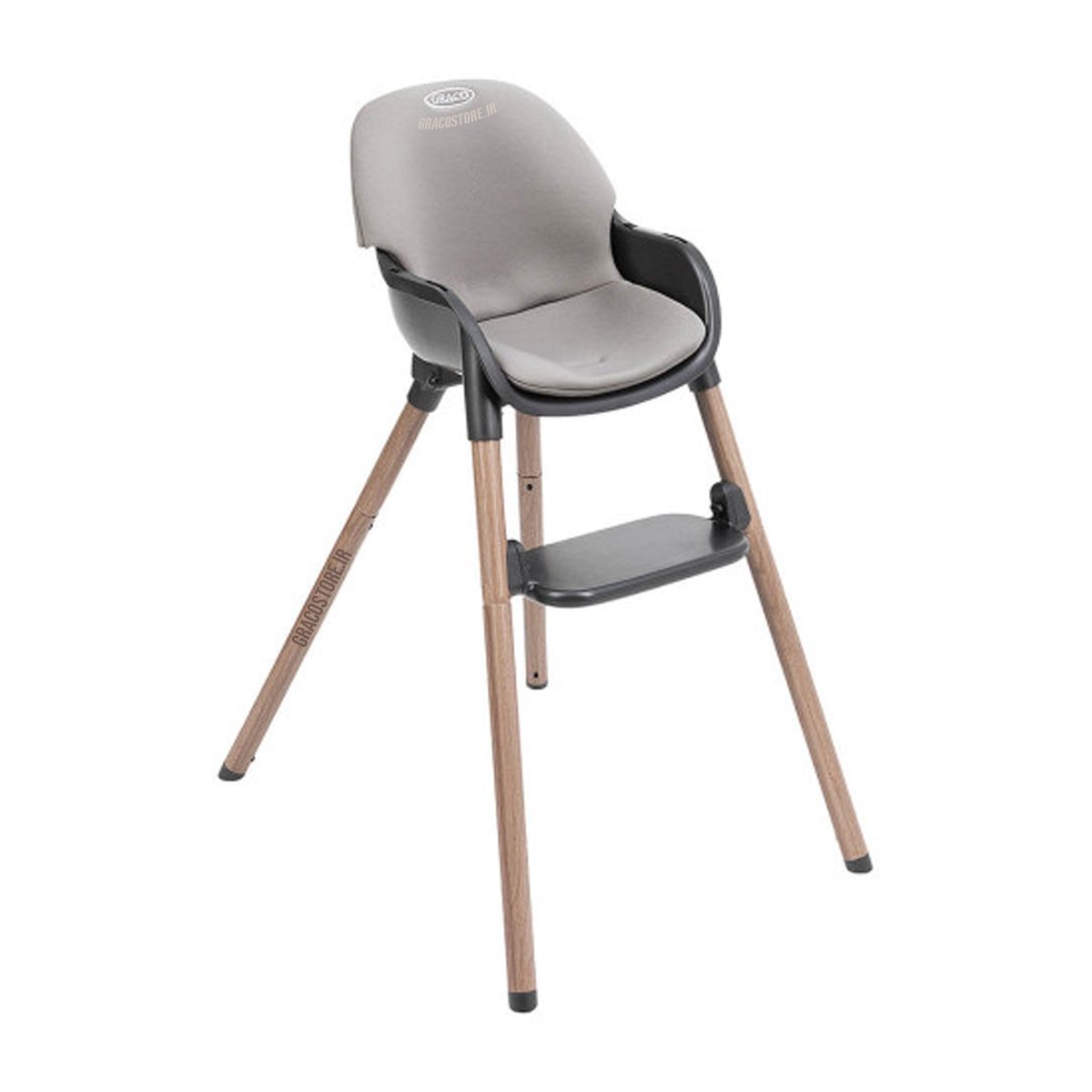 صندلی غذا گراکو مدل Presti Steeple Grey