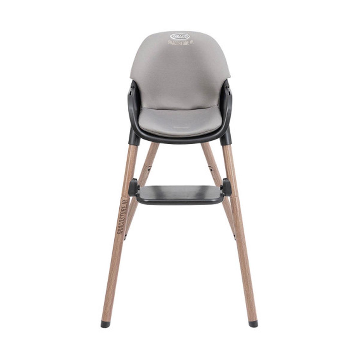 صندلی غذا گراکو مدل Presti Steeple Grey