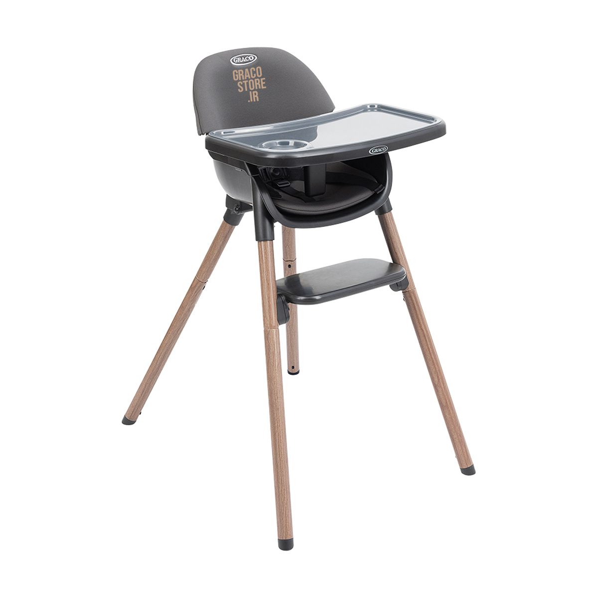 صندلی غذا گراکو مدل Presti Charcoal